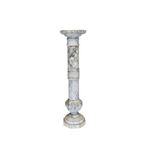 Column/capital In Arabescato Marble