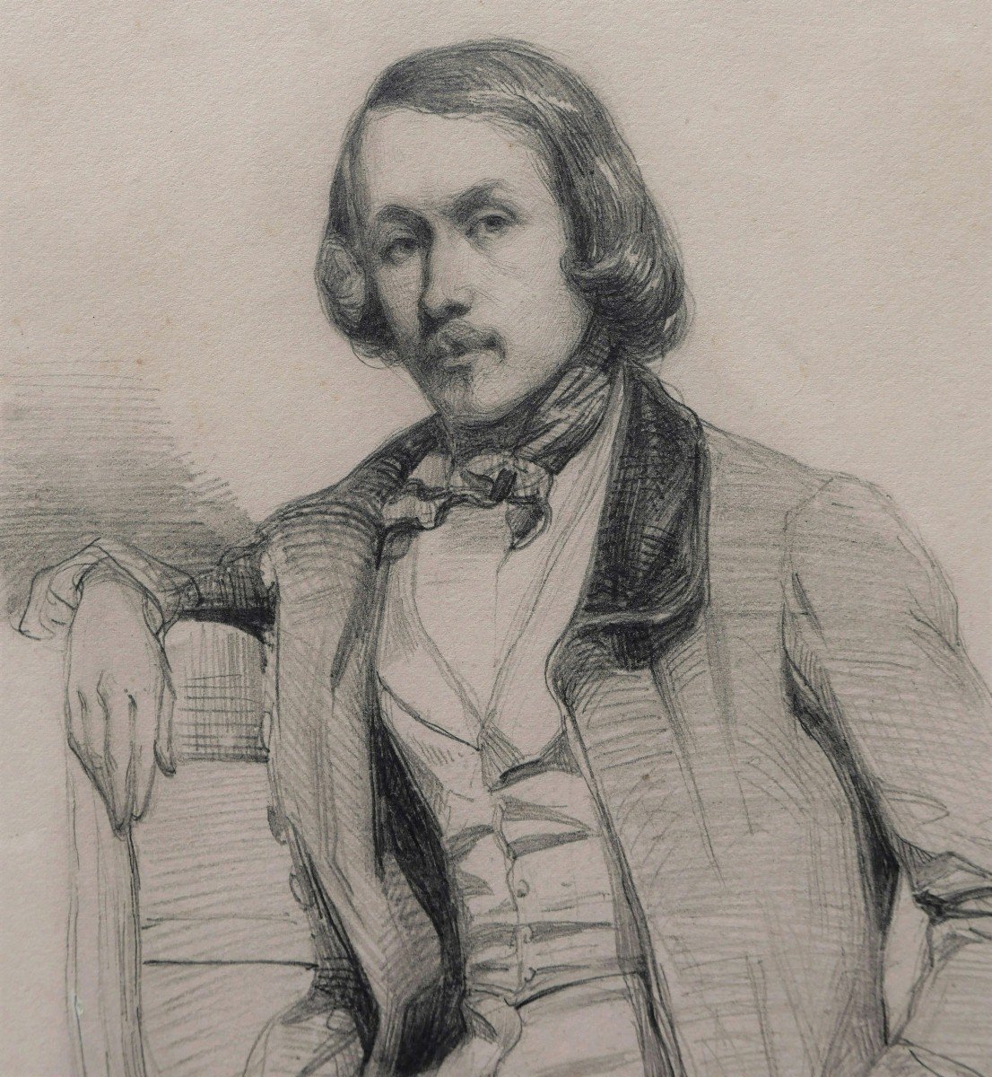 Jules LUNTESCHÜTZ, Portrait présumé d'Alfred de Musset-photo-2