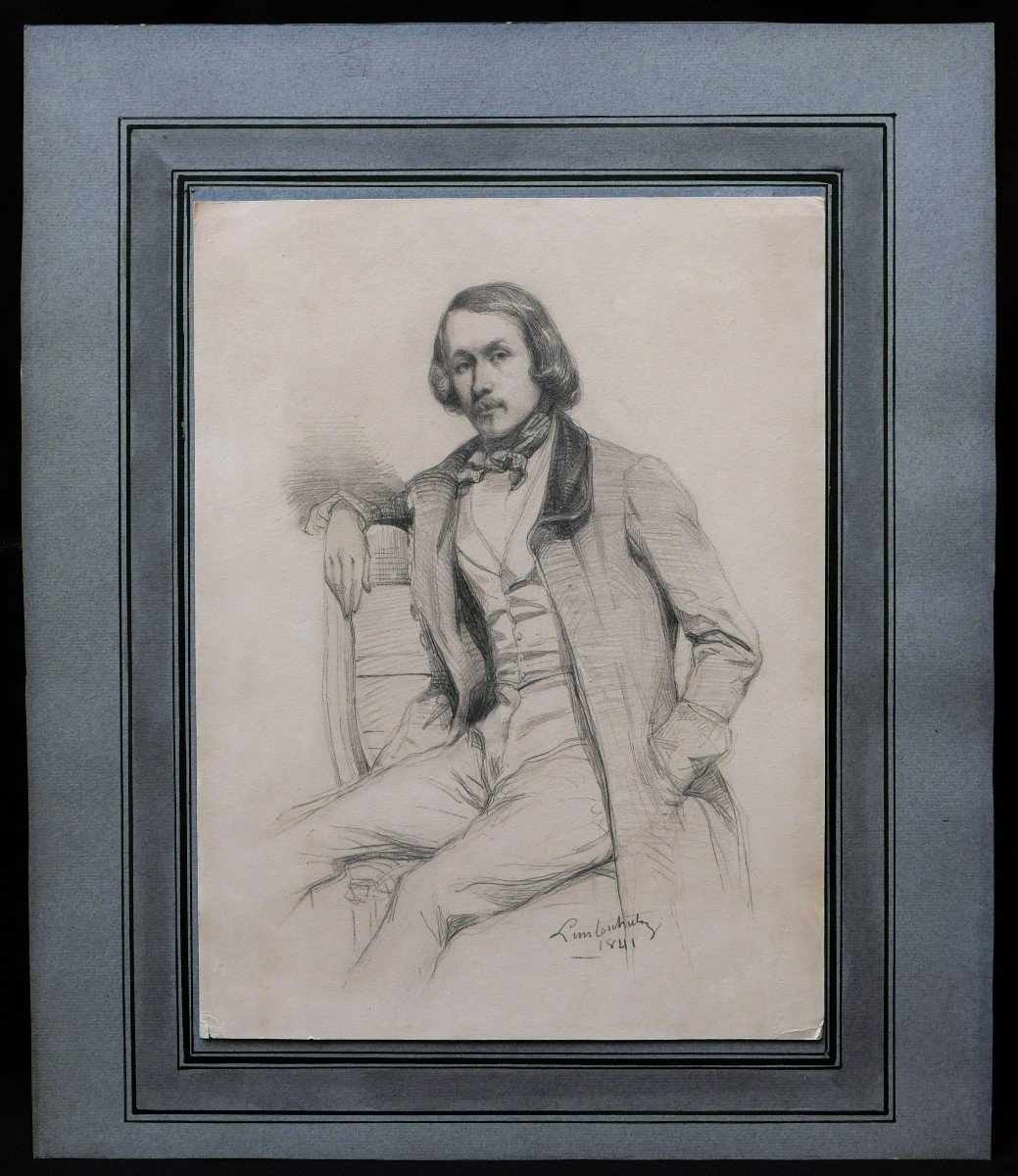 Jules Lunteschütz, Presumed Portrait Of Alfred De Musset-photo-4