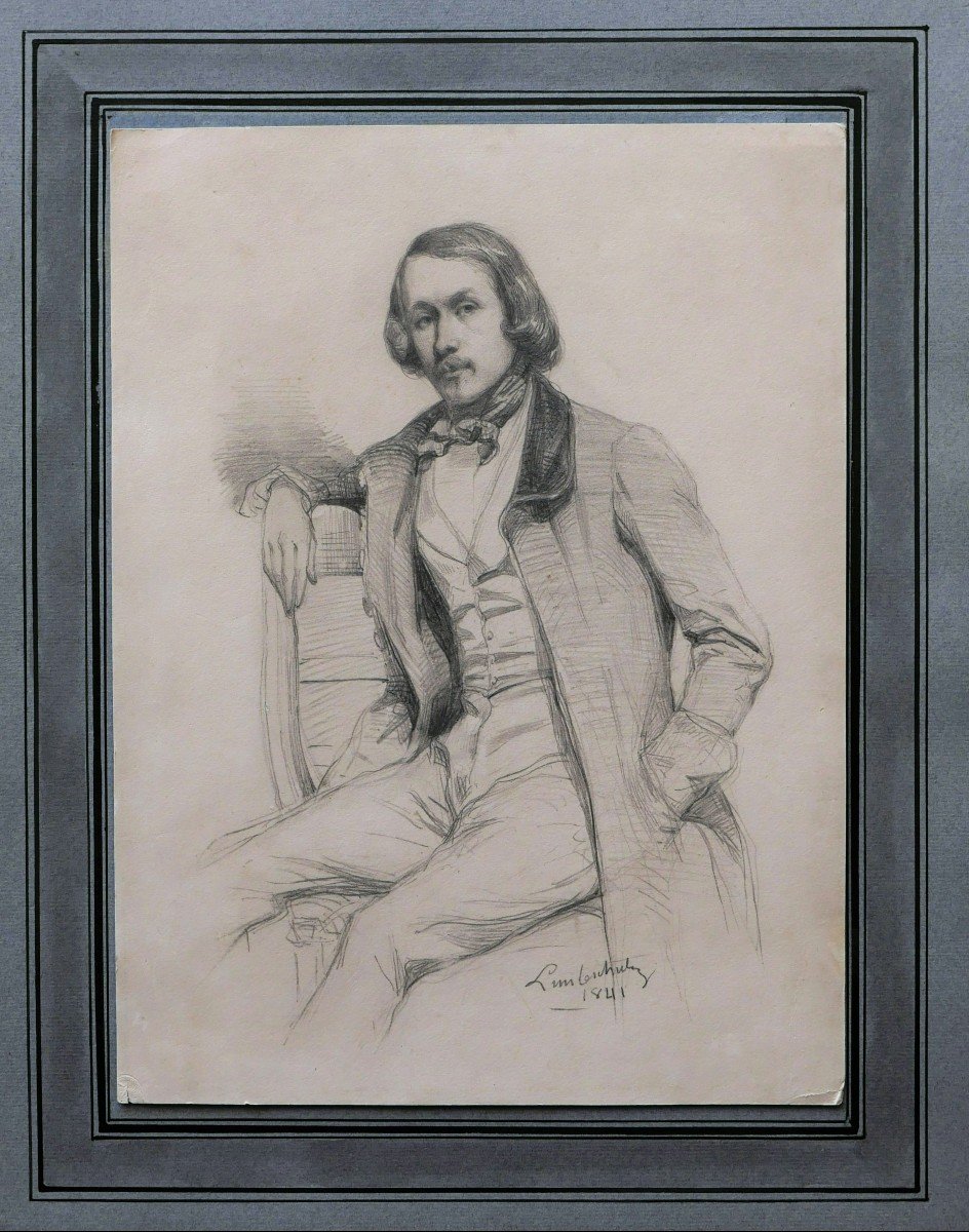 Jules LUNTESCHÜTZ, Portrait présumé d'Alfred de Musset-photo-1