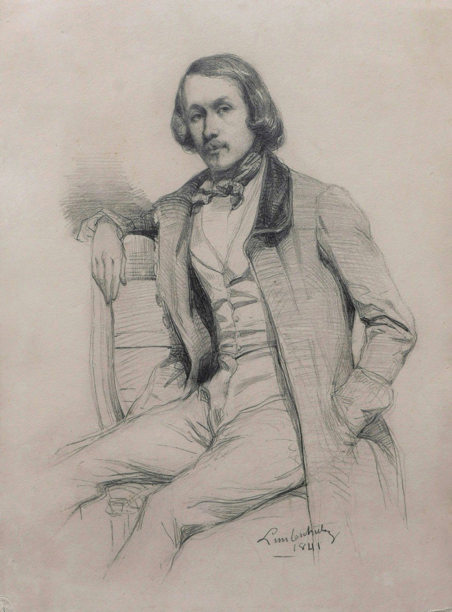 Jules LUNTESCHÜTZ, Portrait présumé d'Alfred de Musset