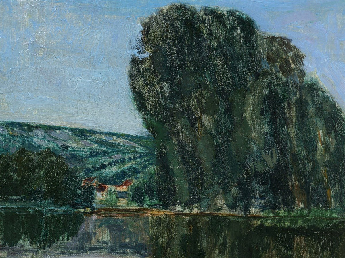 Christian Caillard, Landscape By The River-photo-2