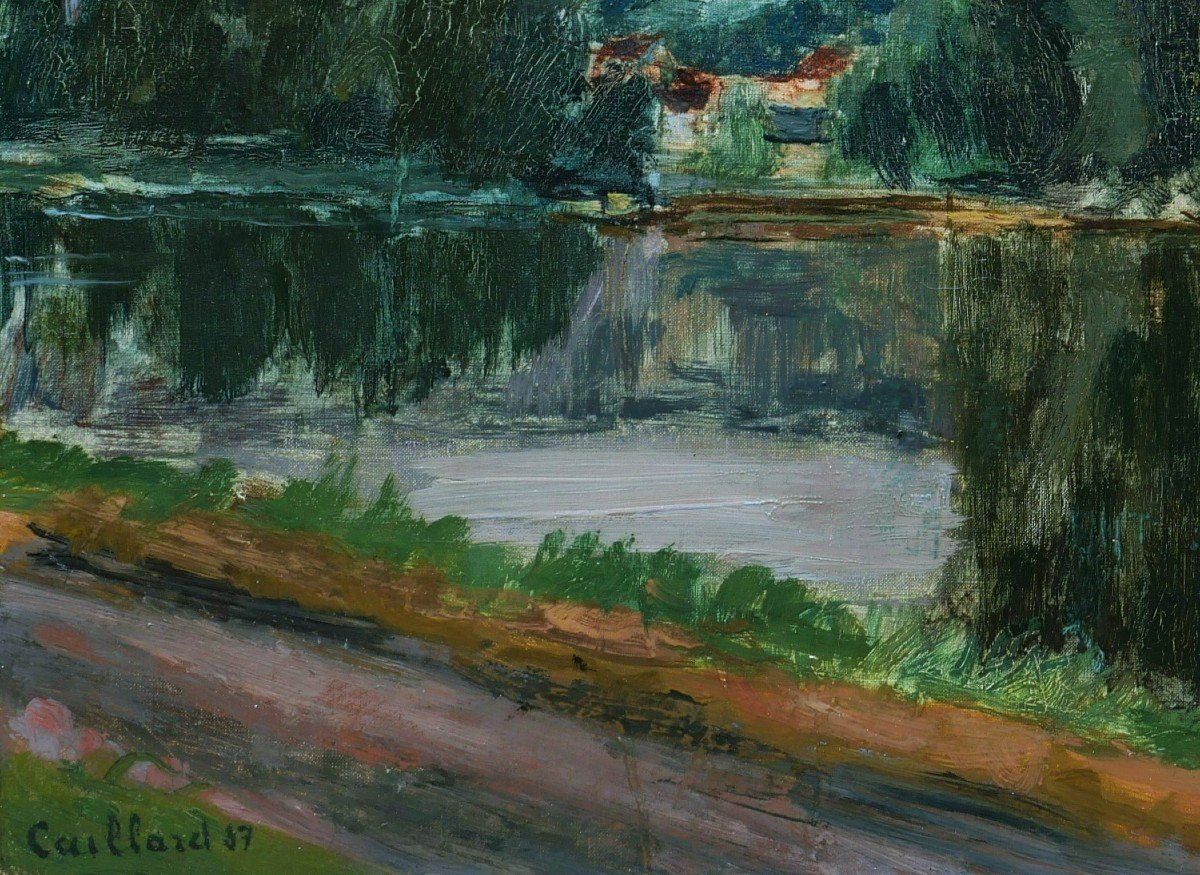 Christian CAILLARD, Paysage en bord de rivière-photo-4