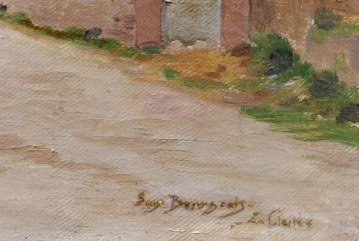 Eugène Victor BOURGEOIS, Paysage à La Clarté-photo-2