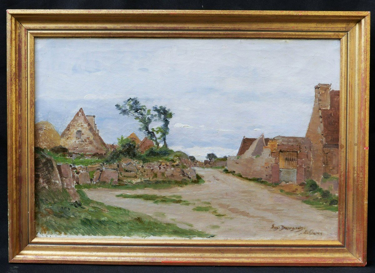 Eugène Victor BOURGEOIS, Paysage à La Clarté-photo-3