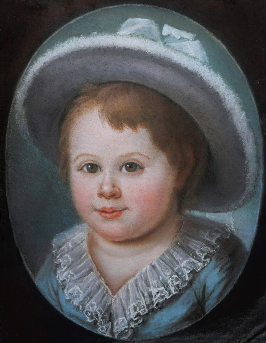 French School Circa 1770-1780, Portrait Of Guillaume De Vandebergue As A Child-photo-2