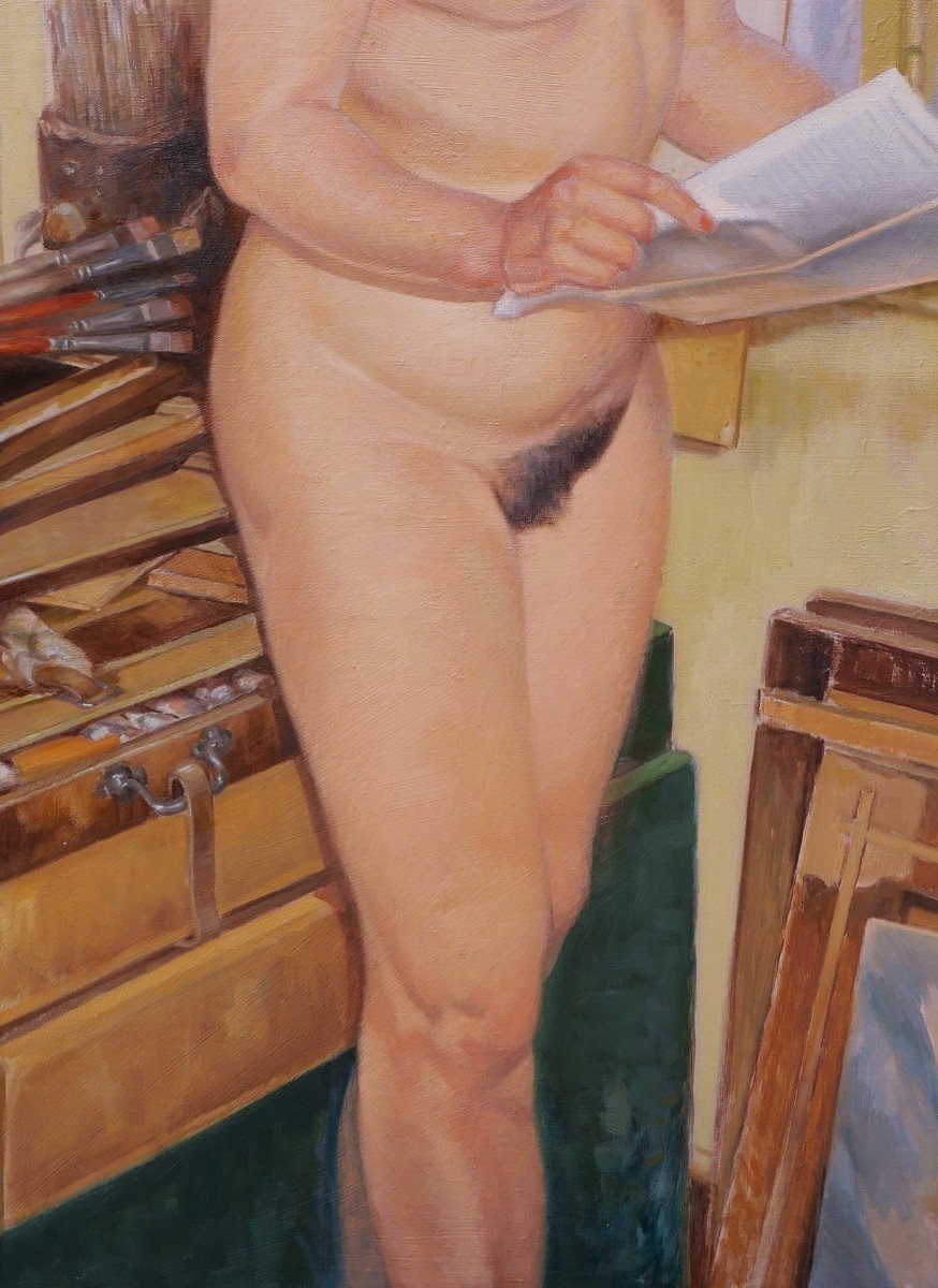 Pierre Roig, Nude Model In The Studio-photo-3