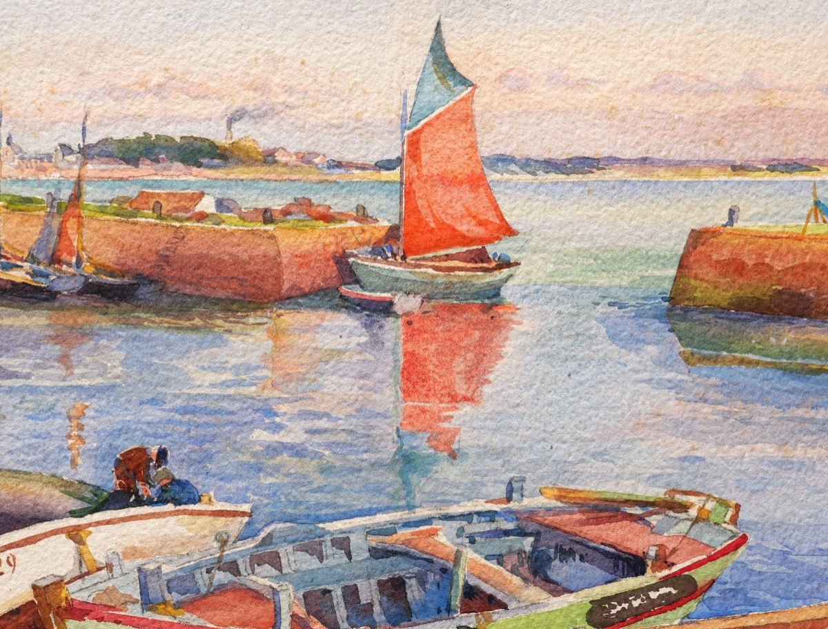 Paule Lareux, Lively Port Towards Saint-nazaire-photo-2