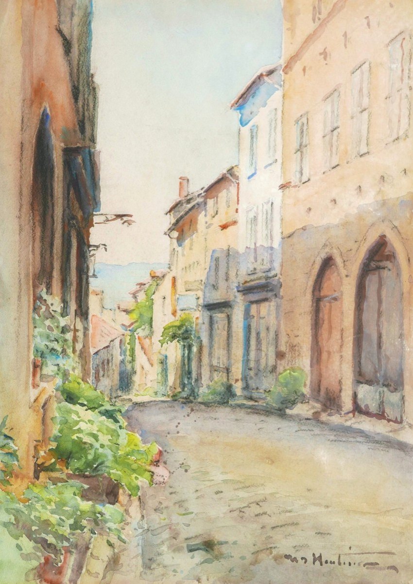 Henri d'HAUTERIVE, Ruelle à Morlaàs dans Le Béarn