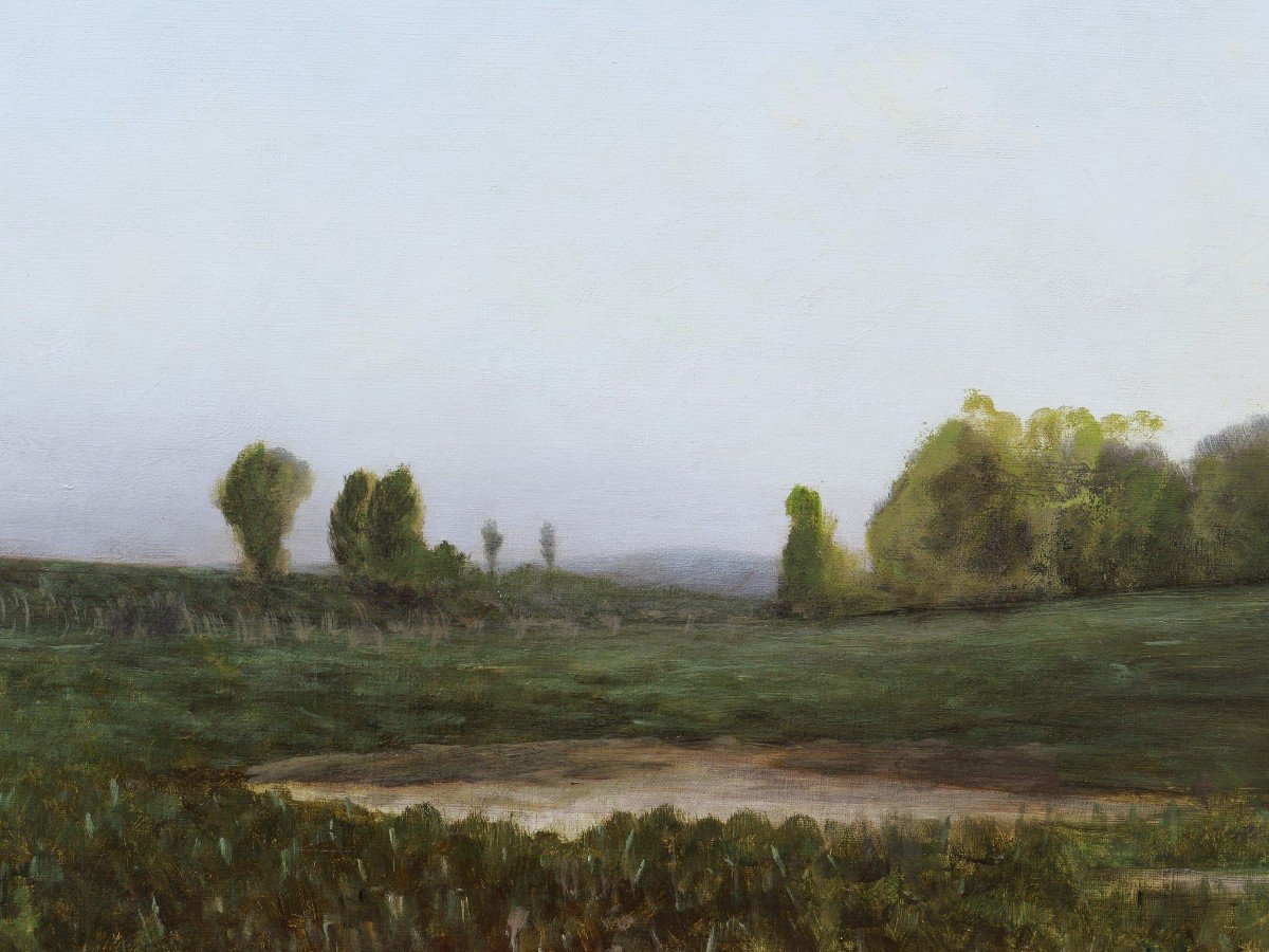 Jean-antoine, Known As Johannès Son, Landscape Of Ain At Dusk-photo-2