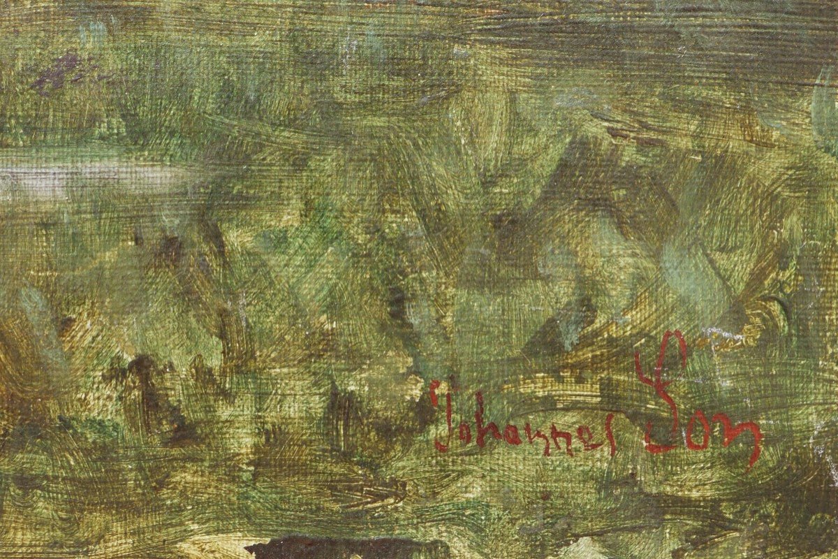 Jean-antoine, Known As Johannès Son, Landscape Of Ain At Dusk-photo-4