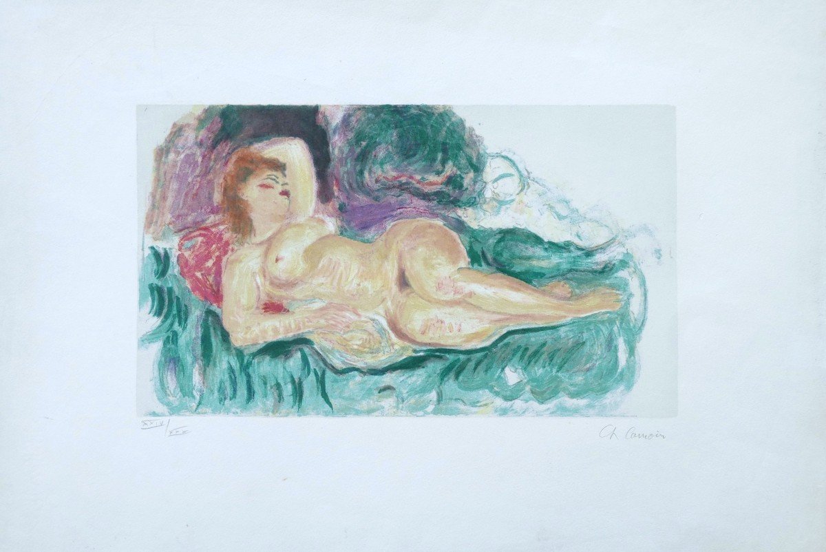 Charles CAMOIN, Femme nue allongée-photo-2