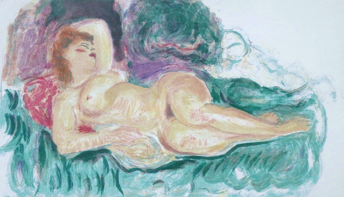 Charles Camoin, Reclining Nude Woman-photo-3