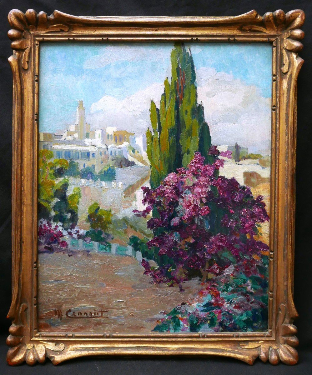 Micheline Cannaut-utz, Landscape In Sidi Bou-saïd (tunisia)-photo-3