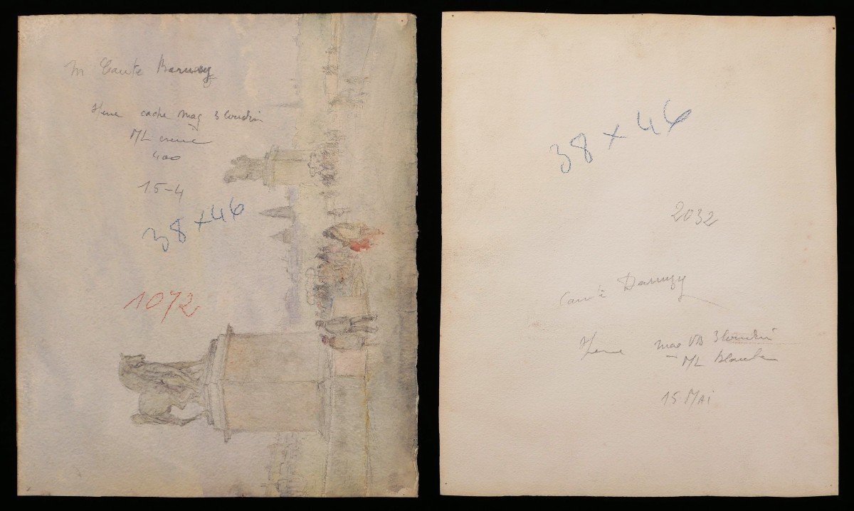 Pierre VINIT, Deux vues de palais à Venise-photo-7