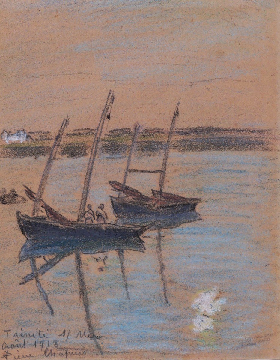 Pierre Chapuis, Fishing Boats At La Trinité-sur-mer In Brittany