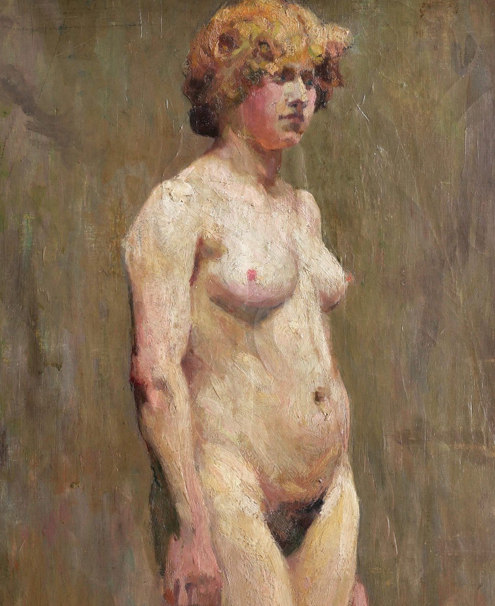 Charles Tcherniawsky, Nude Model In The Studio-photo-2