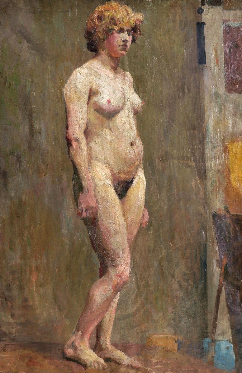 Charles Tcherniawsky, Nude Model In The Studio