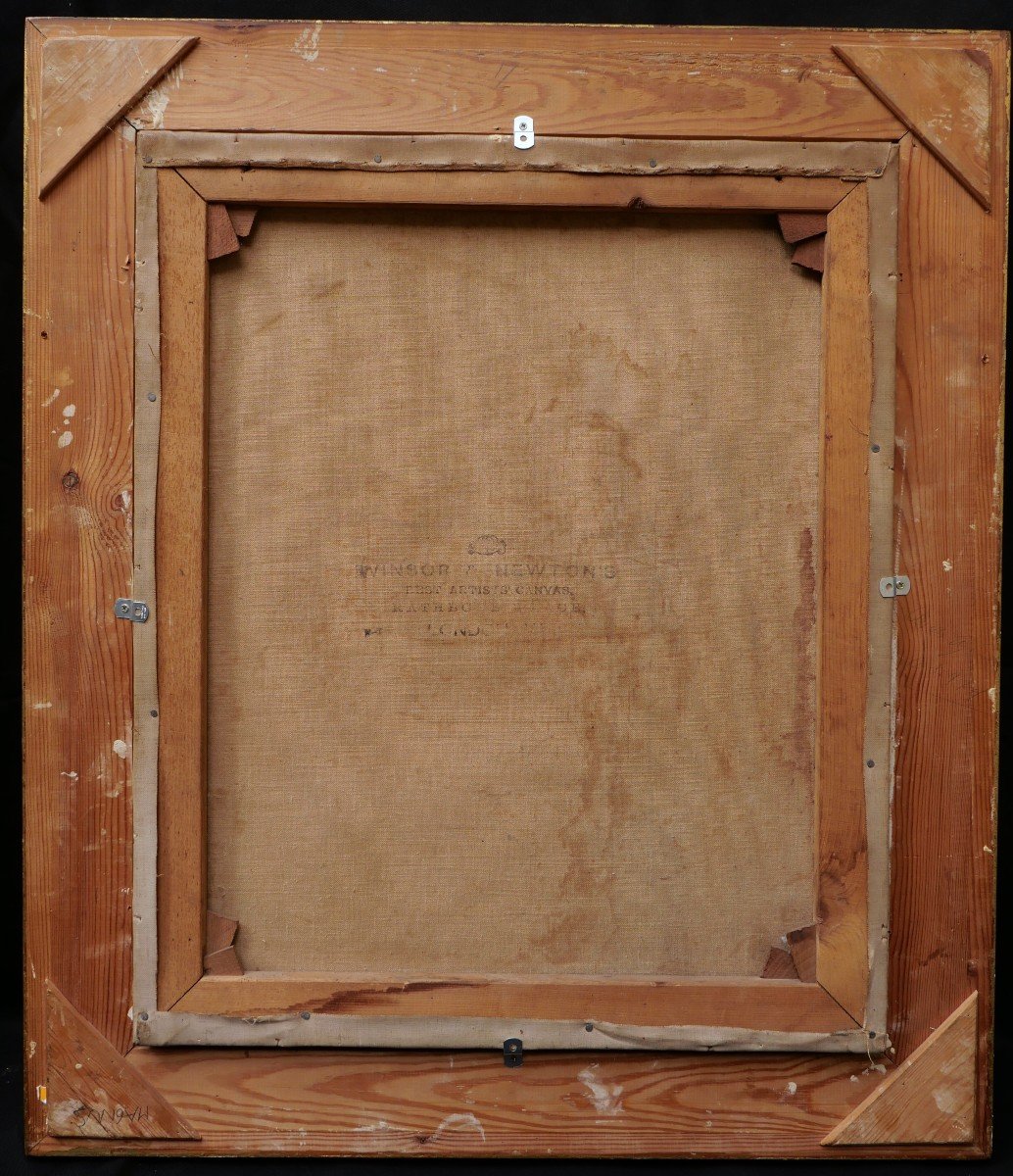 Emma MAGNUS, Autoportrait du peintre à son chevalet-photo-1