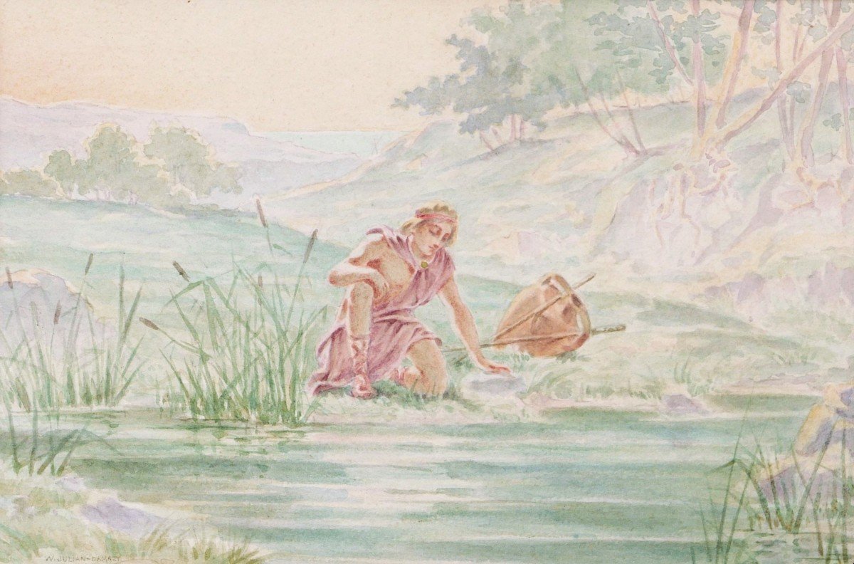 William JULIAN-DAMAZY, Narcisse et L'Attente des Grecs-photo-3