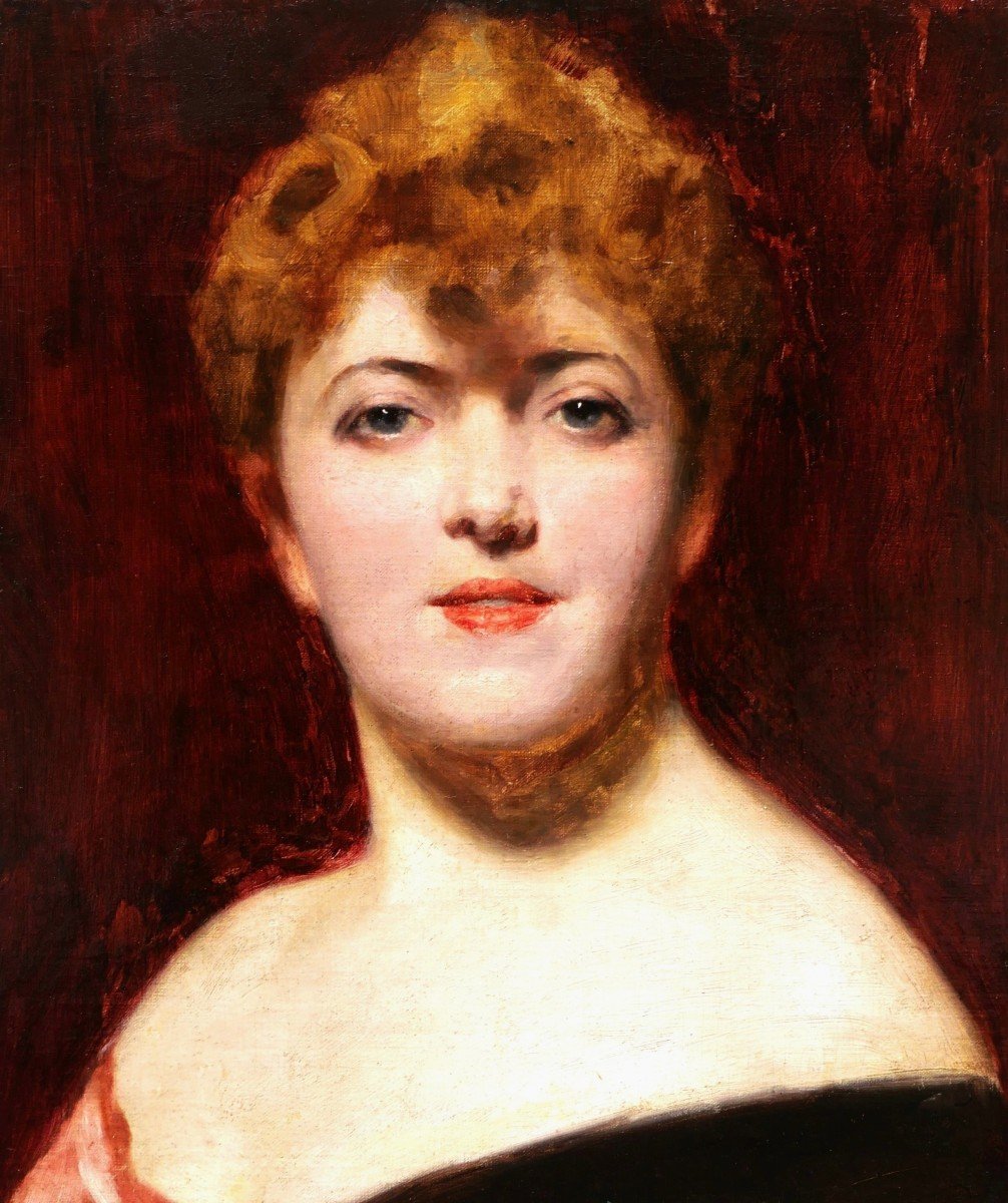 Charles émile Auguste Carolus-duran, Portrait Of Jeanne Samary, From The Comédie Française