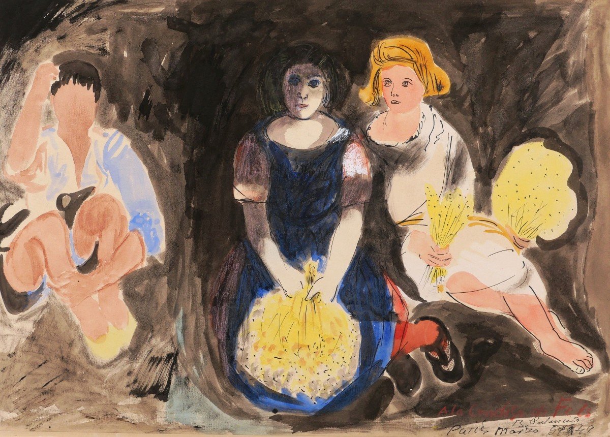 Benjamín PALENCIA PÉREZ, Femmes tenant des gerbes de blé