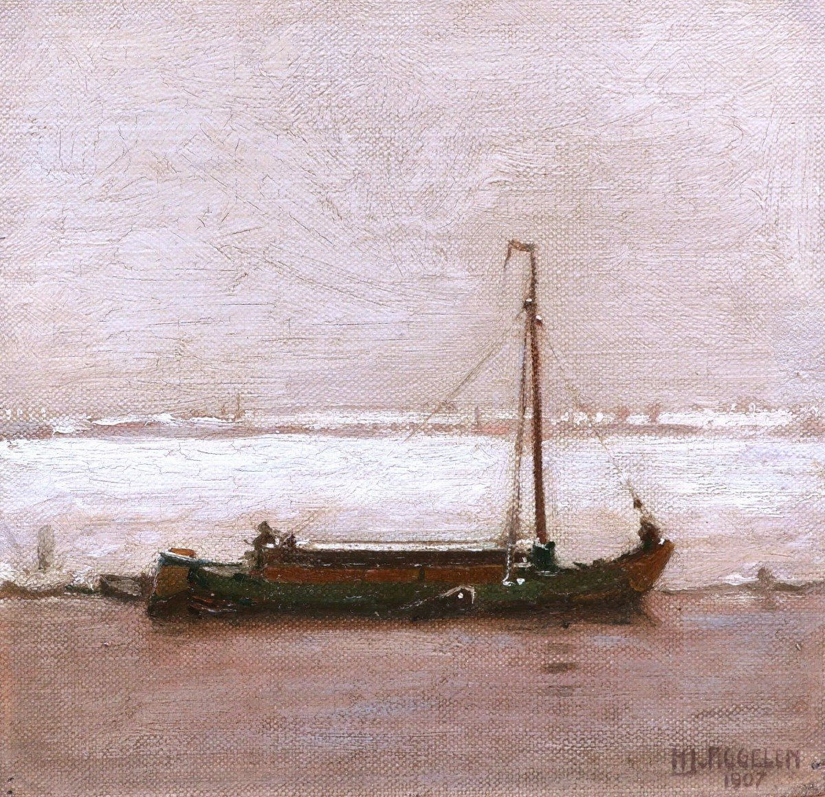 Hendrik Johannes VAN PIGGELEN, Bateau en Hollande