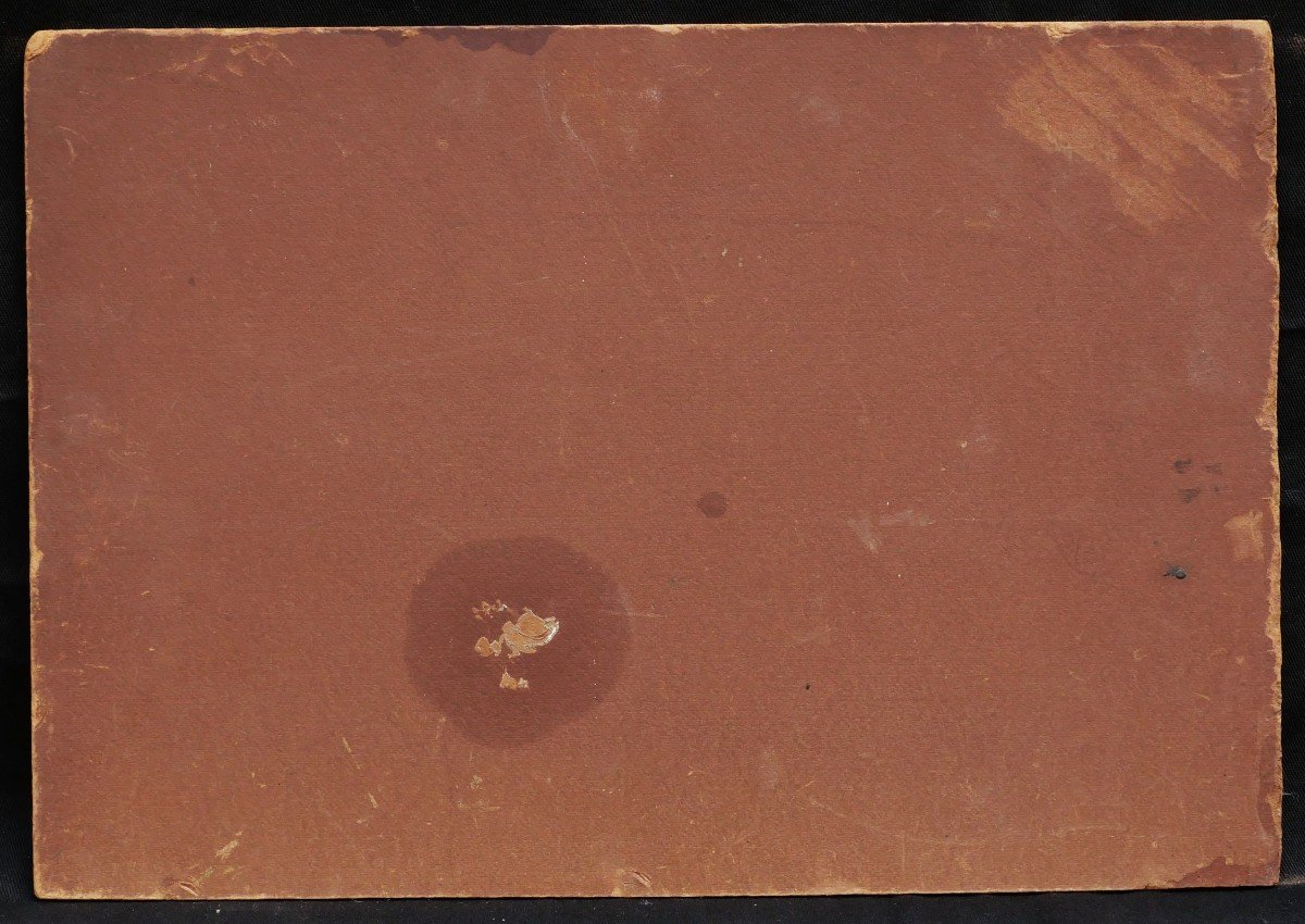 Attribué à Eugène Alfred DELÂTRE, Paysage à Bréhat-photo-1