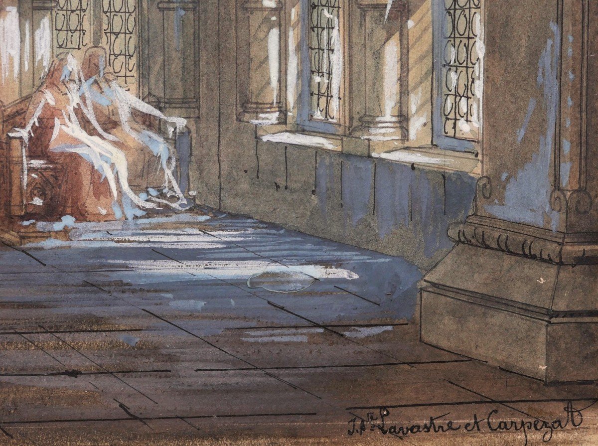 Jean-baptiste Lavastre And Eugène Carpezat, Set Design For Lohengrin By Richard Wagner-photo-4