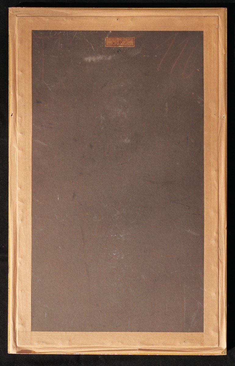 Jules Octave TRIQUET, Élégante appuyée à une balustrade-photo-2