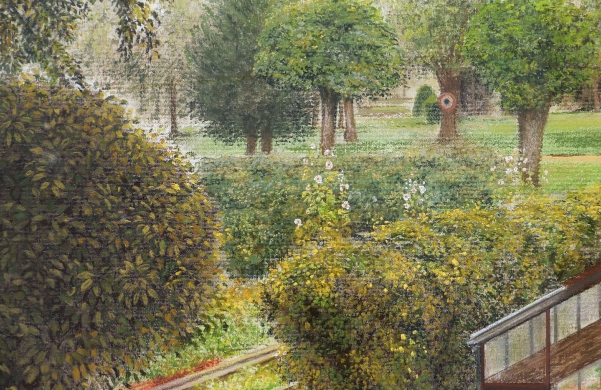 Jean-claude Courtat, Portrait Of The Garden And Greenhouse Of Didier Barbelivien-photo-2
