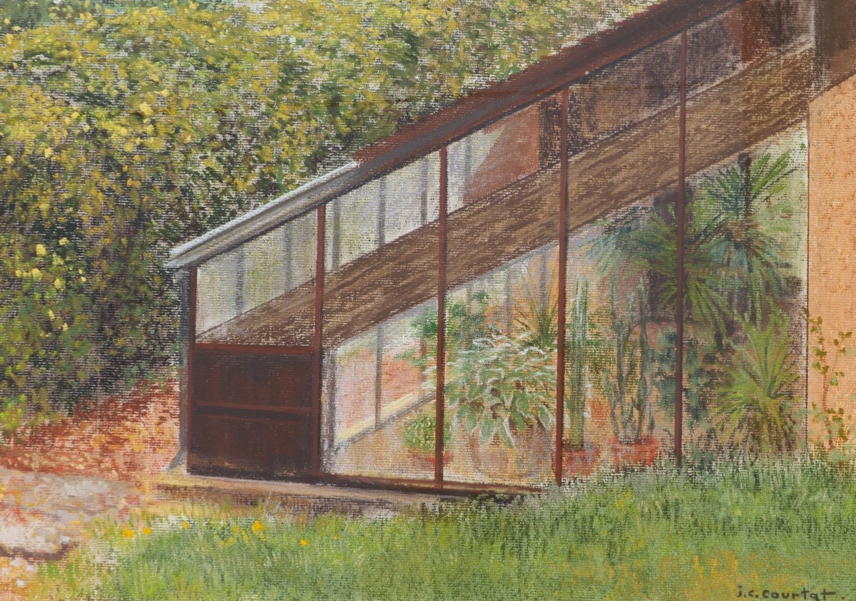 Jean-claude Courtat, Portrait Of The Garden And Greenhouse Of Didier Barbelivien-photo-3