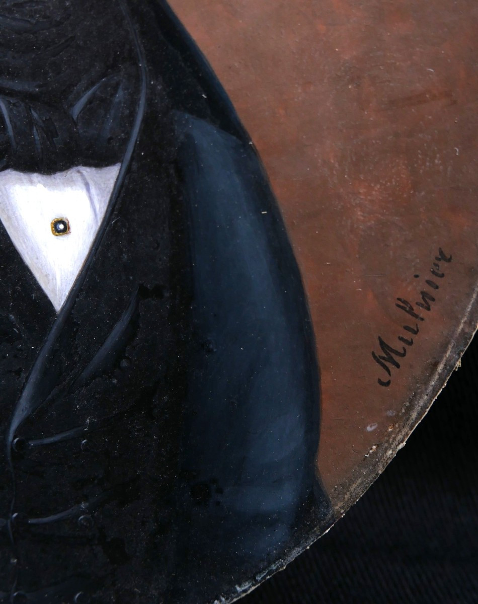 étienne Ferdinand Mulnier, Portrait Of A Man In A Frock Coat-photo-4