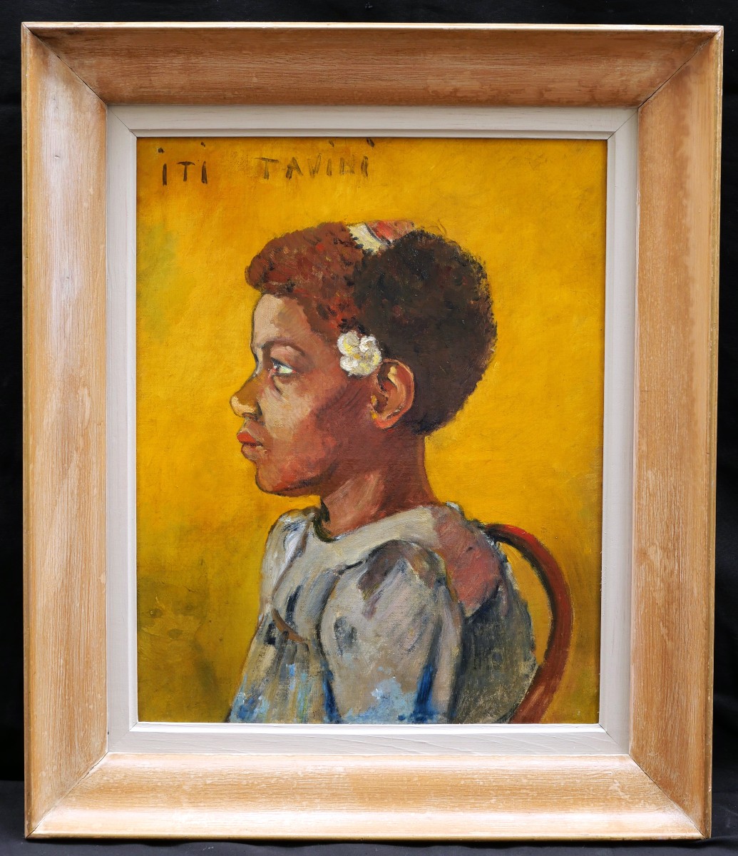 Theo MEIER, Iti Tavini (portrait de femme tahitienne ou des Îles Marquises)-photo-3