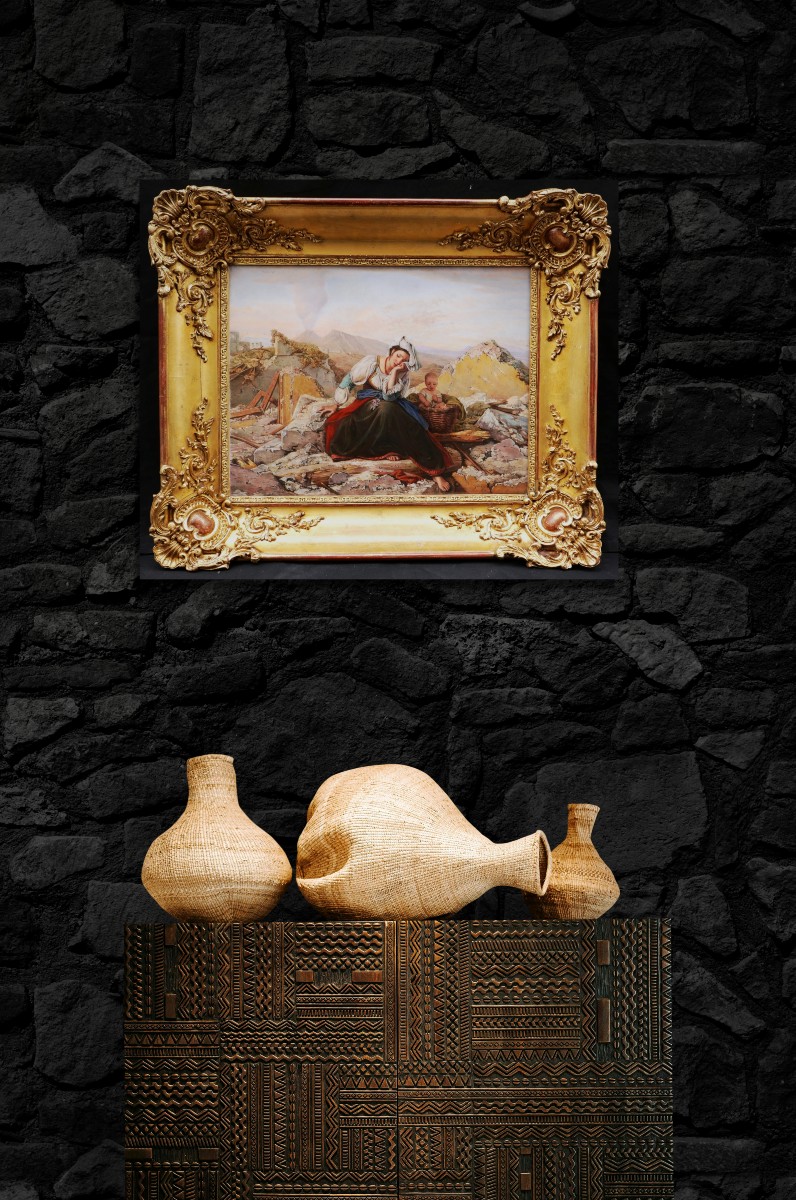 Amélie Leduc, After Louis Léopold Robert, The Day After The Earthquake, Porcelain-photo-5