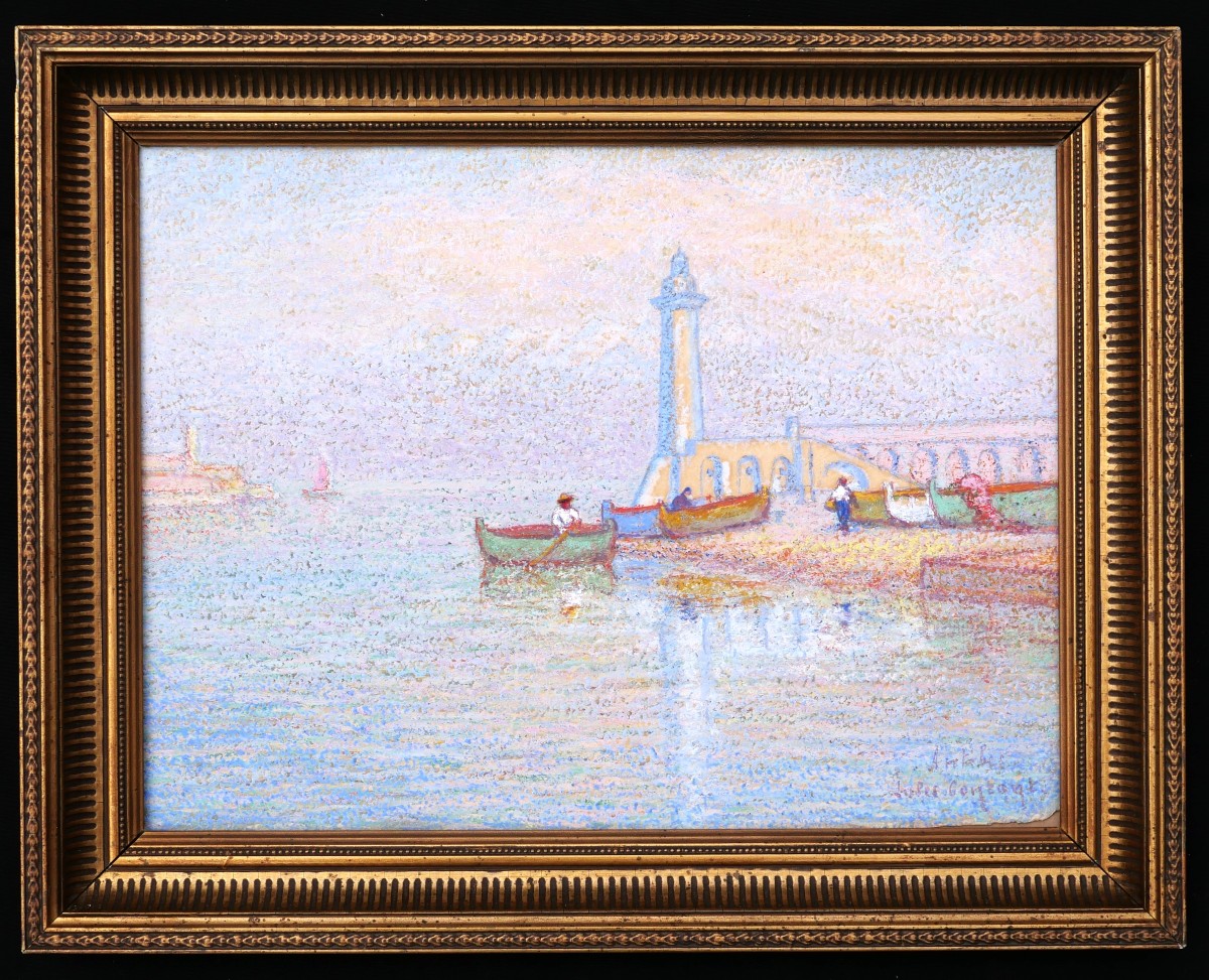 Jules Contant, Boats In Antibes-photo-4