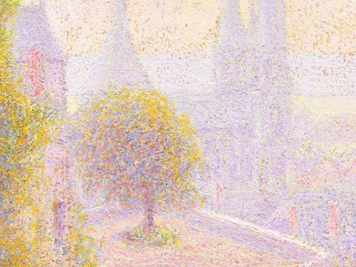 Jules Contant, View Of Blois With The Church Of Saint-nicolas Du Foix-photo-2