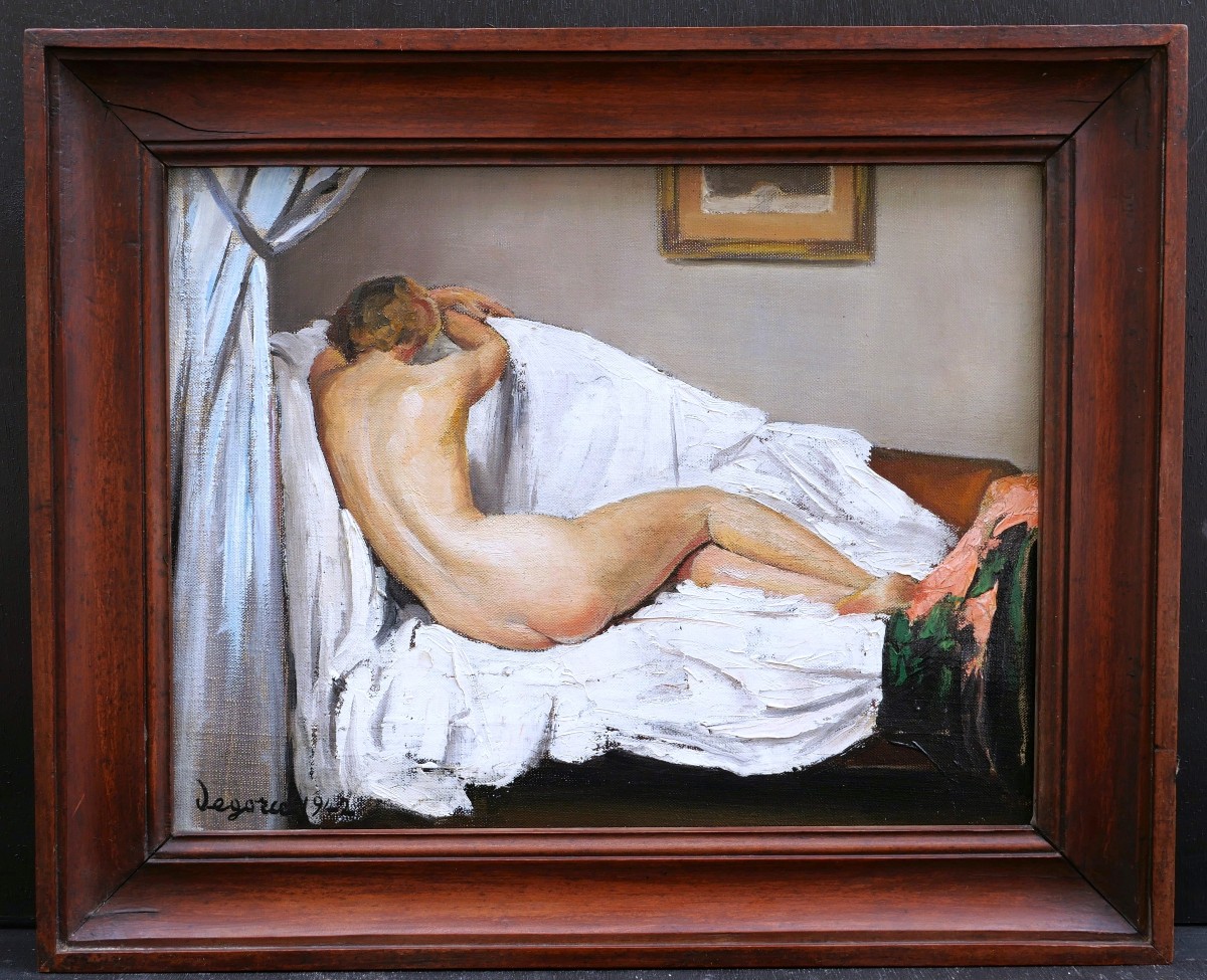 Georges Léo Nicolas Degorce, Reclining Nude, From Behind-photo-4