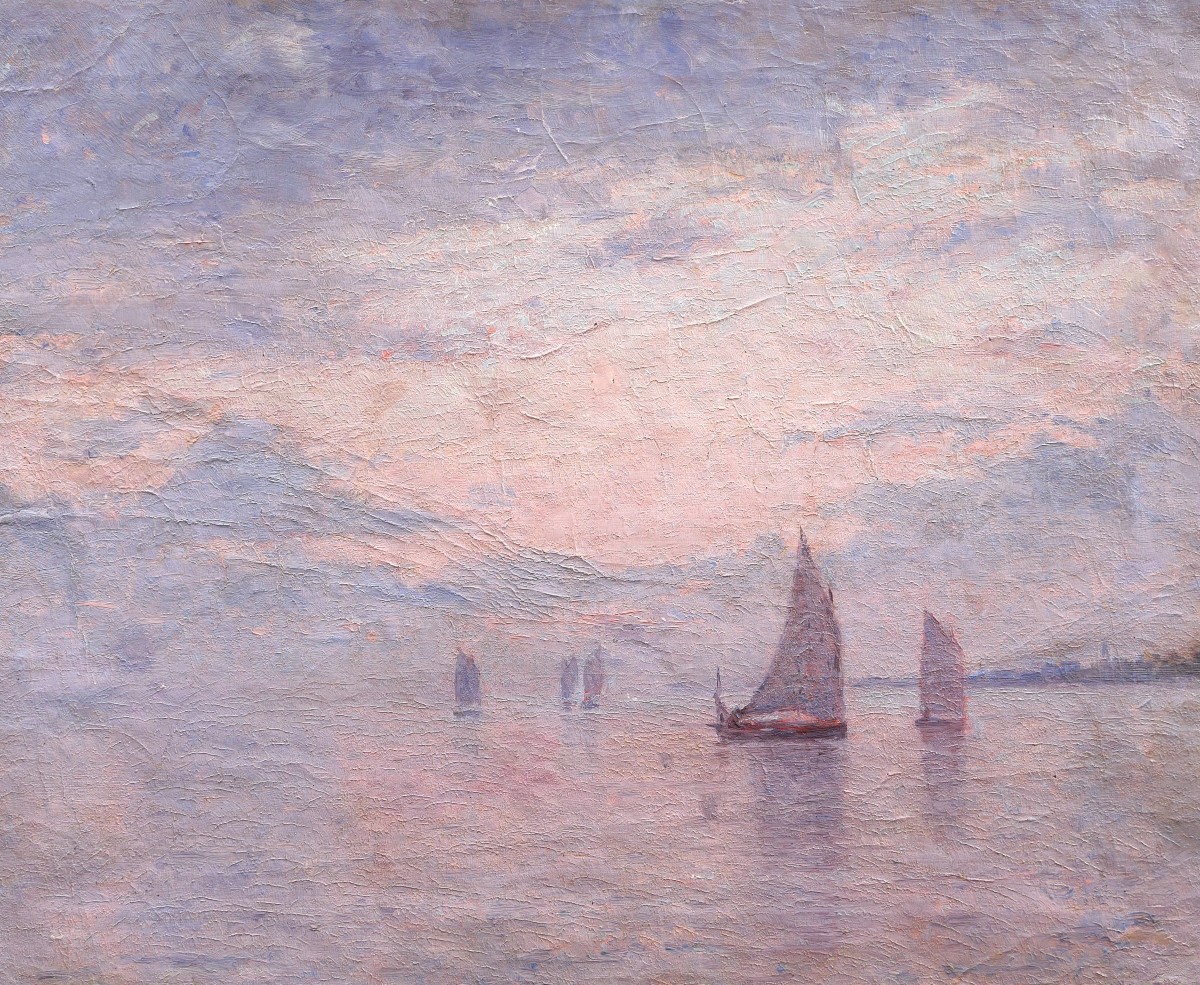 Attribué à Charles Louis Eugène SIGNORET, Marine