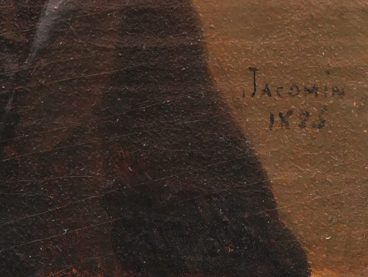 Jean-Marie JACOMIN, Portrait de jeune homme en redingote-photo-3