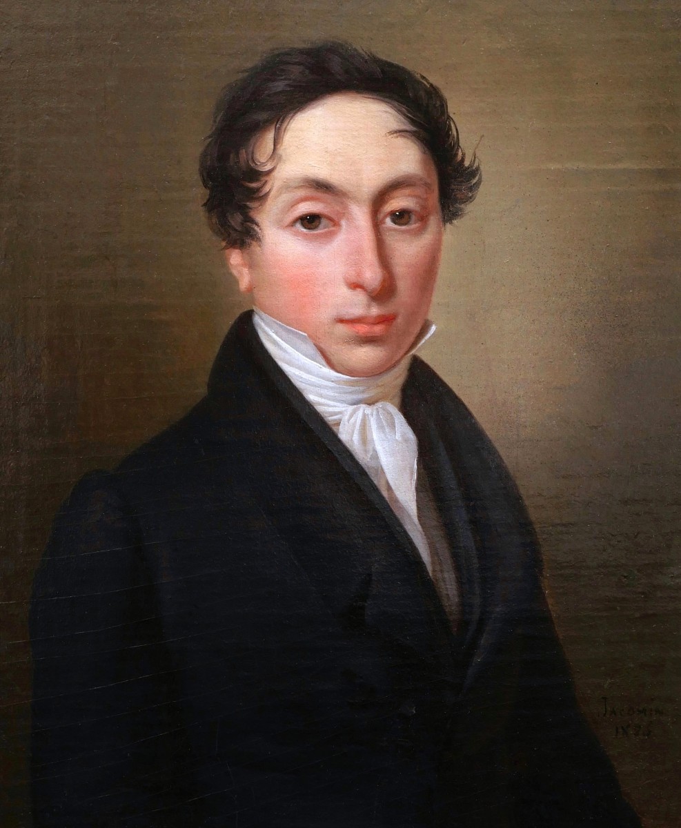 Jean-Marie JACOMIN, Portrait de jeune homme en redingote
