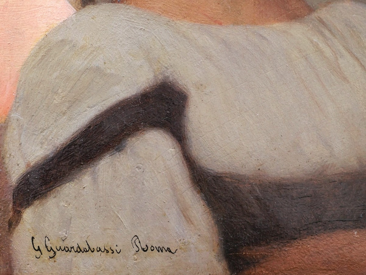 Guerrino GUARDABASSI, Portraits d'un berger et d'une bergère romains-photo-3