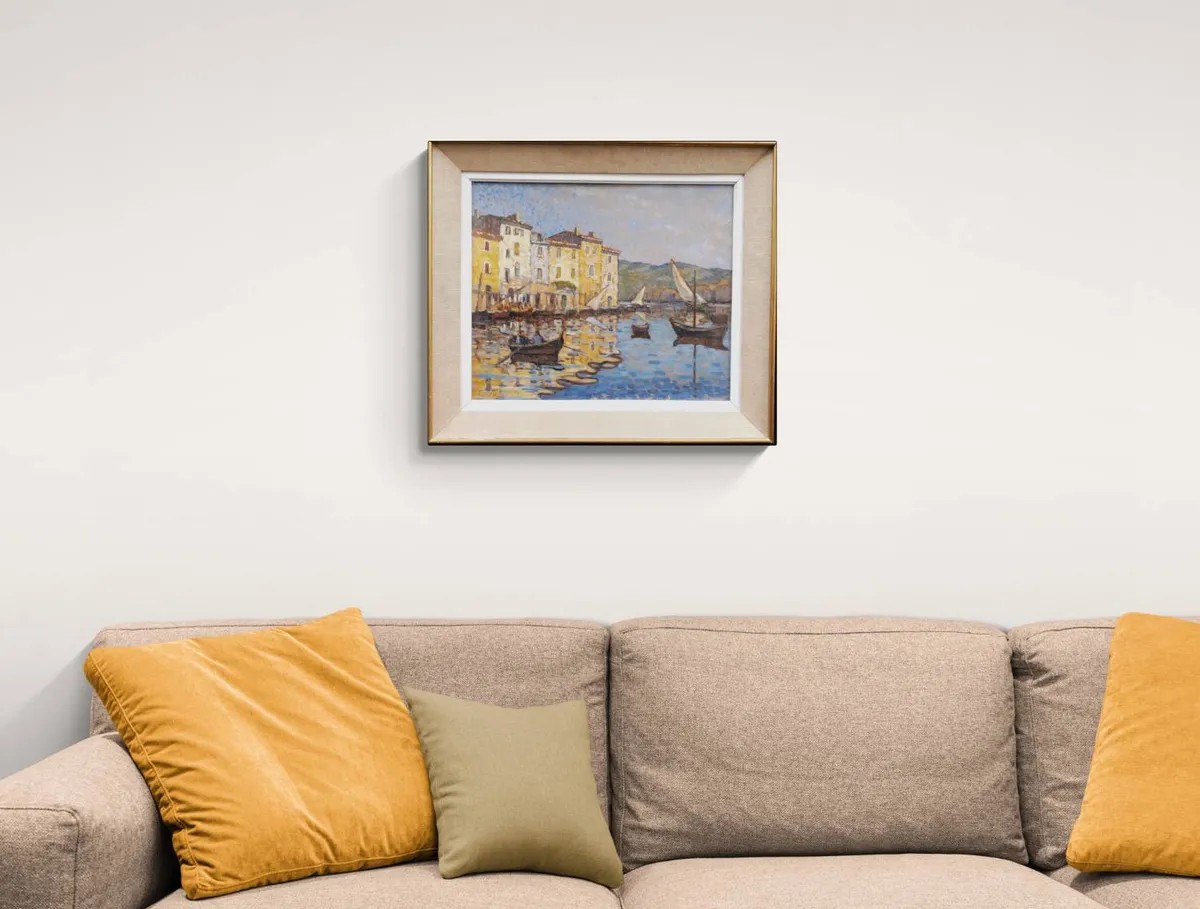 Ferdinand Olivier, Lively Landscape In Martigues-photo-3