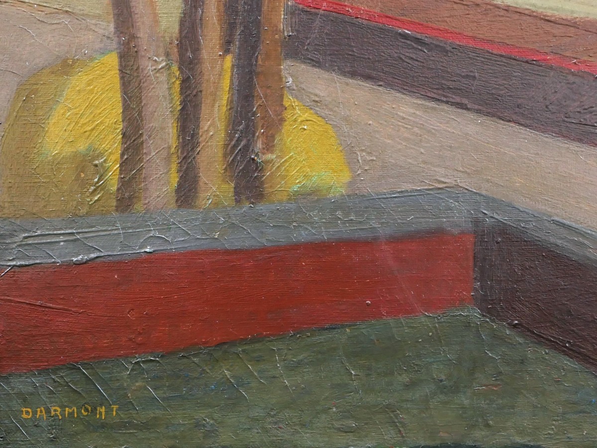 DARMONT, Paysage synthétique : quais sur une rivière-photo-3