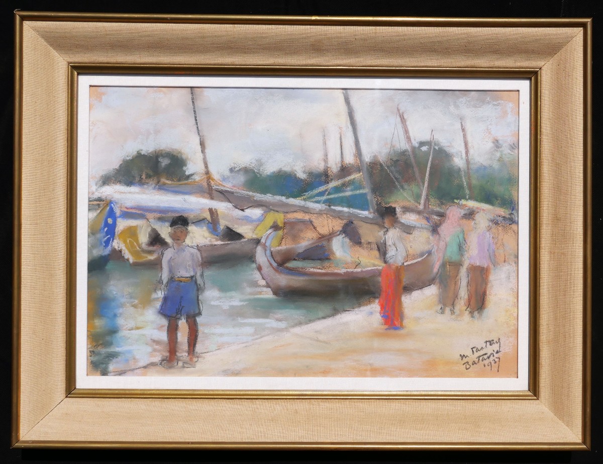 Marthe Pasteur, Figures On The Port Of Batavia (current Jakarta) In Indonesia-photo-4