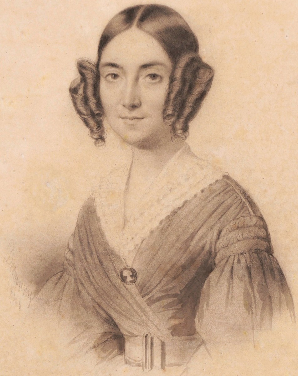 Augustin-luc Demoussy, Portrait Of A Woman-photo-2