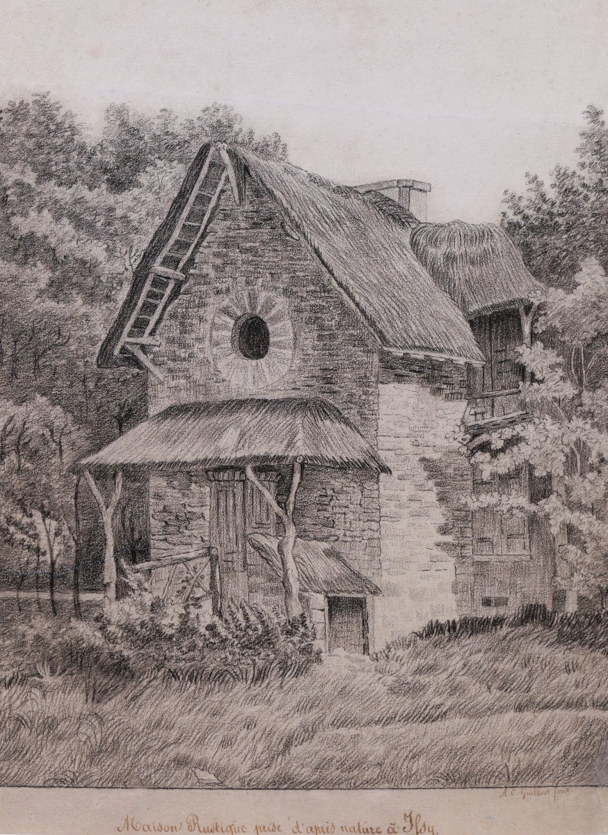 A.E. GUILBERT, Vue d'une bâtisse à Issy-photo-3