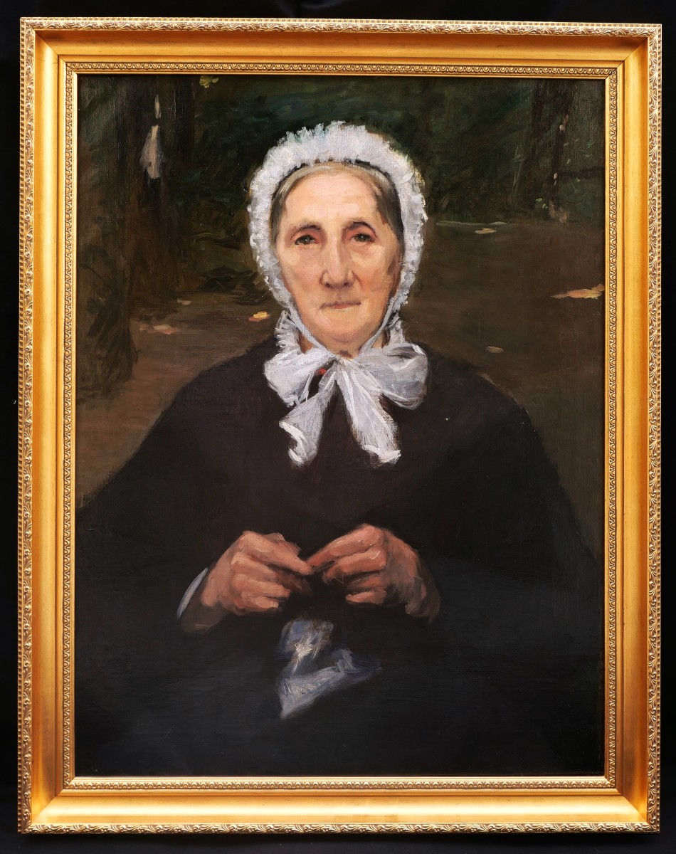 Carolus-duran, Portrait Of Mrs. Carolus-duran, Mother Of The Artist-photo-3