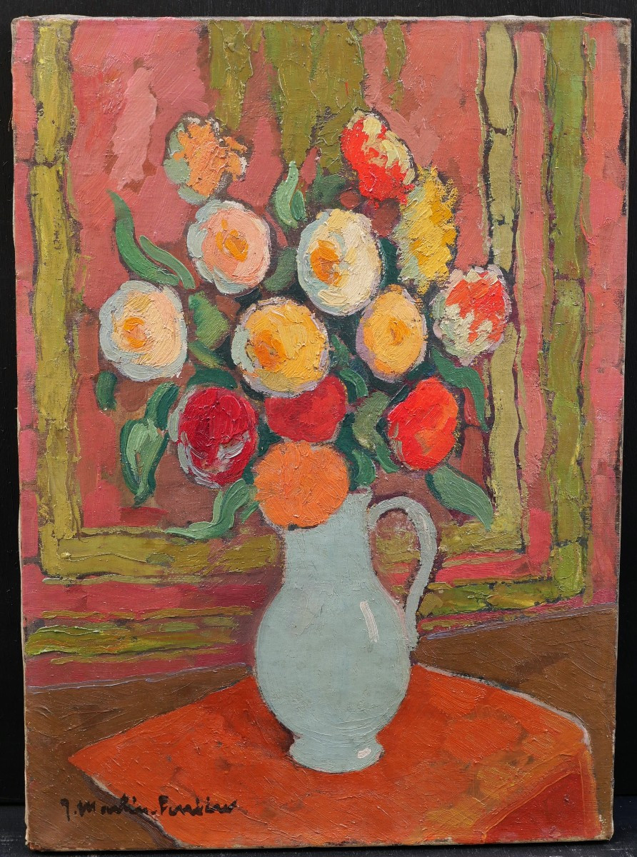 Jac MARTIN-FERRIÈRES , Pichet fleuri-photo-1