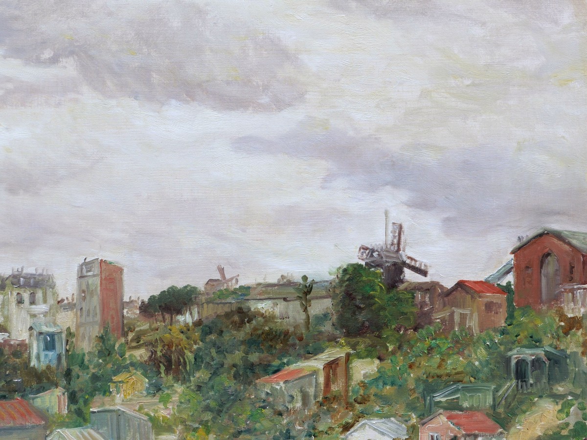 Georges Vaughan CURTIS, Vue générale de la Butte de Montmartre-photo-2